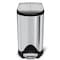 Simplehuman 10 Liter Butterfly Step Can, Fingerprint-Proof Brushed Stainless Steel CW1899 - alternate 7